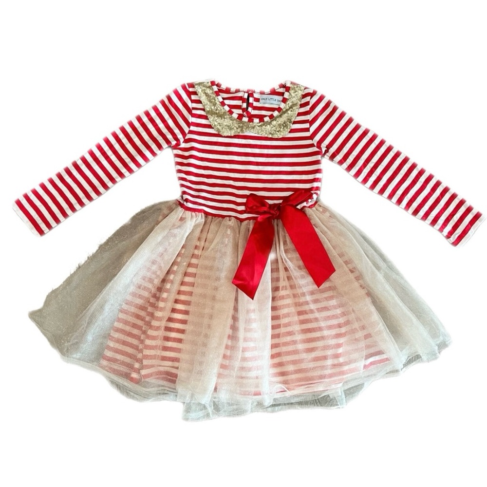 Original Only Little Once Christmas Dress Sz 6